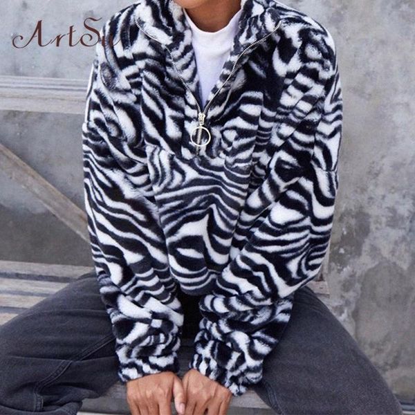 women's hoodies & sweatshirts animal zebra print furry sweatshirt women autumn winter warm casual pullover sweat shirt fashion black 4
women's hoodies & sweatshirts animal zebra print furry sweatshirt women autumn winter warm casual pullover sweat shirt fashion black 4