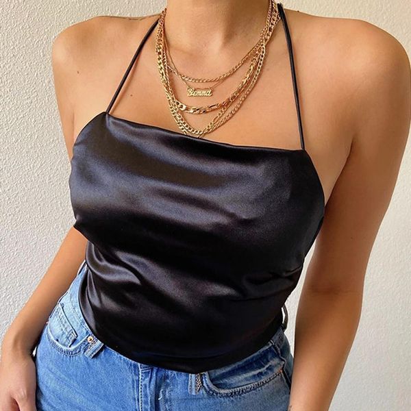 streetwear solid casual women tank color sleeveless back lace up hollow out vest strapless slim short, White
streetwear solid casual women tank color sleeveless back lace up hollow out vest strapless slim short, White