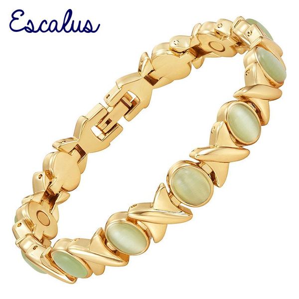 link, chain escalus ladies magnetic healing bracelet light green blue cat eye stones gold for women jewelry bangle wristband charm, Black
link, chain escalus ladies magnetic healing bracelet light green blue cat eye stones gold for women jewelry bangle wristband charm, Black
