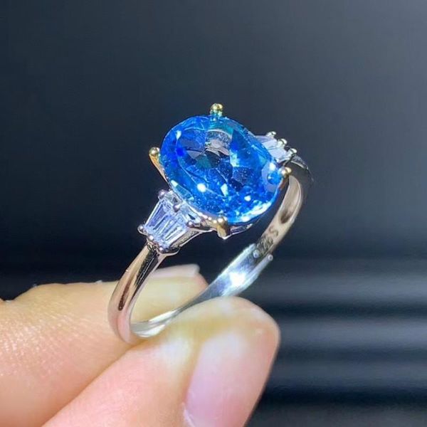 cluster rings royal blue z women's ring 925 silver customized size recommended simple anillos mujer, Golden;silver
cluster rings royal blue z women's ring 925 silver customized size recommended simple anillos mujer, Golden;silver