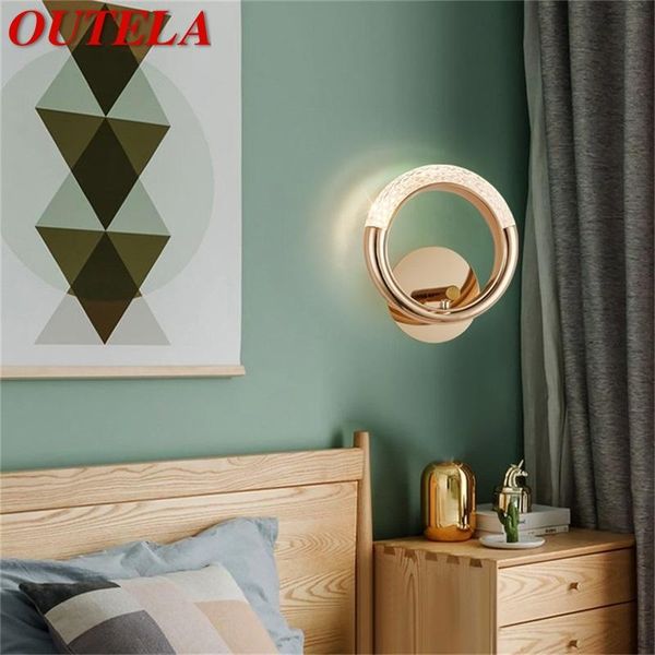 wall lamps outela nordic creative light sconces modern led round ring fixtures decorative for home
wall lamps outela nordic creative light sconces modern led round ring fixtures decorative for home