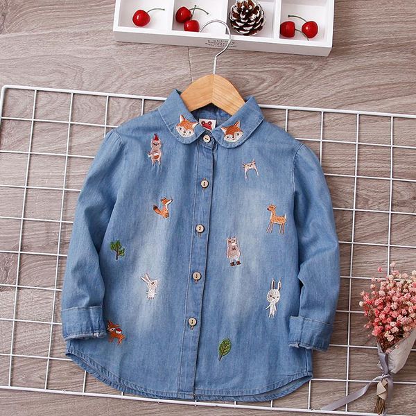 shirts girl denim cotton blouses for kids clothes girls jeans long sleeve children spring autumn school 2021, White;black
shirts girl denim cotton blouses for kids clothes girls jeans long sleeve children spring autumn school 2021, White;black
