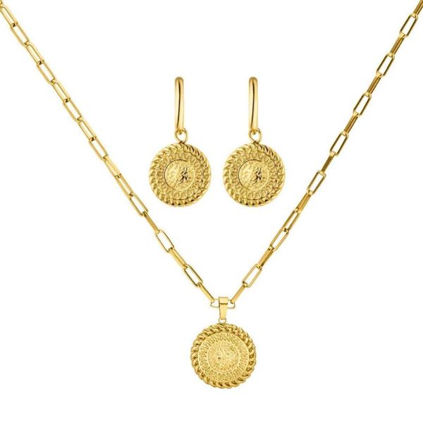 earrings & necklace mavis hare 316l stainless steel waina coin pendant earring set as mother's day christmas gift, Silver
earrings & necklace mavis hare 316l stainless steel waina coin pendant earring set as mother's day christmas gift, Silver