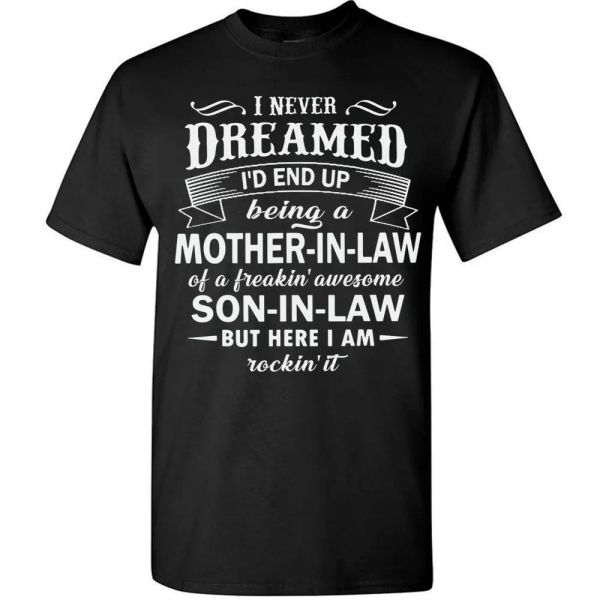 funny mother-in-law t-shirt from an awesome son-in-law gift for mom in law tee, White;black
funny mother-in-law t-shirt from an awesome son-in-law gift for mom in law tee, White;black