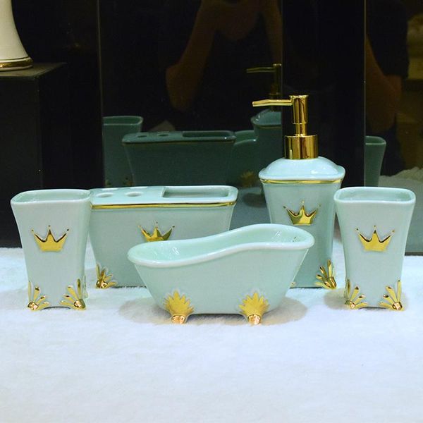 bath accessory set european style bathroom accessorie ceramics toothbrush case organizer wash cup casa de banho decor da60ys
bath accessory set european style bathroom accessorie ceramics toothbrush case organizer wash cup casa de banho decor da60ys