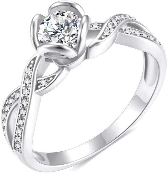 cluster rings somen 925 sterling silver 1 cz round engagement ring rose gold flower twist wedding band size 5-10, Golden;silver
cluster rings somen 925 sterling silver 1 cz round engagement ring rose gold flower twist wedding band size 5-10, Golden;silver