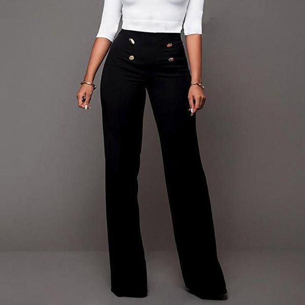 black solid high waist flare leg elegant pants women autumn elastic loose office ladies stretchy long trousers women's & capris, Black;white
black solid high waist flare leg elegant pants women autumn elastic loose office ladies stretchy long trousers women's & capris, Black;white
