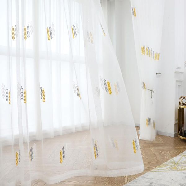 ahoyikaa leaves sheer curtains embroidered modern voile for living room bedroom embroidery fabric window drape curtain & drapes
ahoyikaa leaves sheer curtains embroidered modern voile for living room bedroom embroidery fabric window drape curtain & drapes