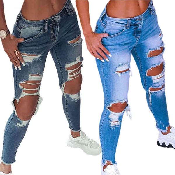 jeans low-waisted brim trousers torn jeans hole stretched ankle length jean pencil, Blue
jeans low-waisted brim trousers torn jeans hole stretched ankle length jean pencil, Blue
