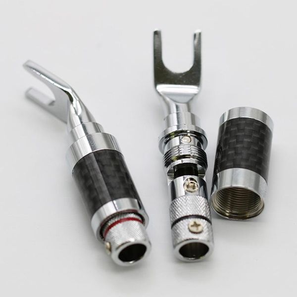 smart power plugs 4 pcs hifi y spade plug high performance carbon fiber rhodium plated banana jack connecter
smart power plugs 4 pcs hifi y spade plug high performance carbon fiber rhodium plated banana jack connecter