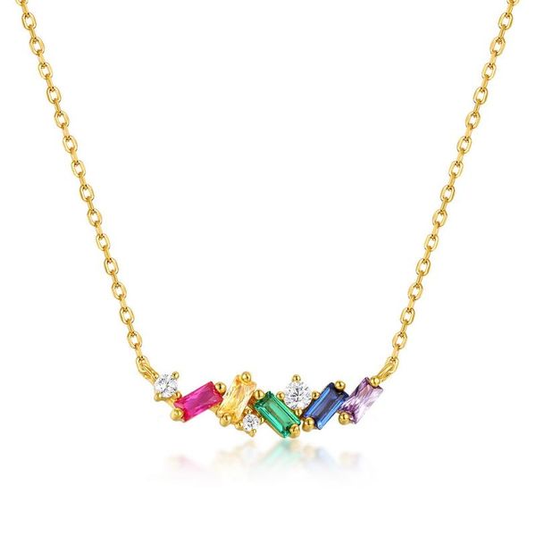 chains 925 sterling sliver female necklace for women rainbow zircon corundum green nano real gold plated set up jewelry gift 2021, Silver
chains 925 sterling sliver female necklace for women rainbow zircon corundum green nano real gold plated set up jewelry gift 2021, Silver