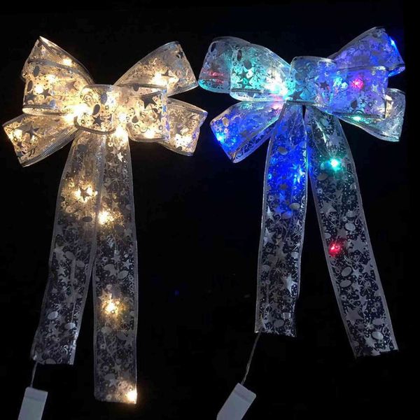 transparent silver large christmas tree ornament pendant christmas ornament luminous bow
transparent silver large christmas tree ornament pendant christmas ornament luminous bow