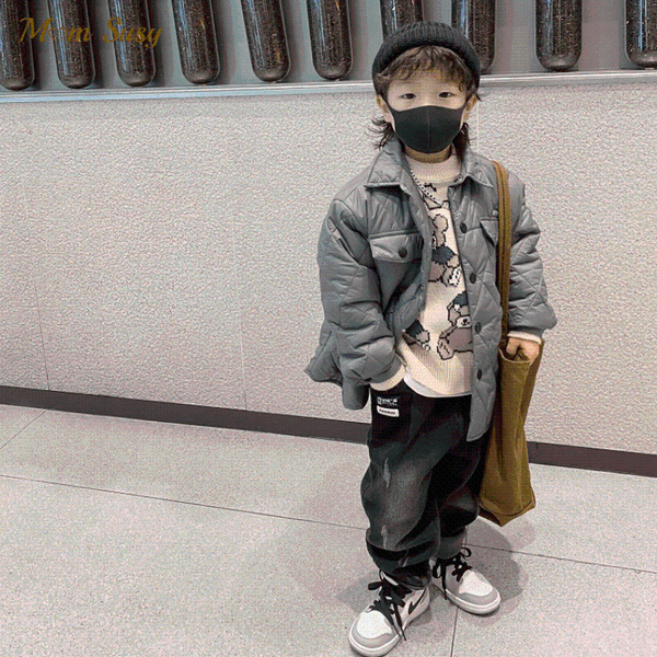 jackets fashion baby boy girl cotton padded jacket winter autumn spring child coat pocket button warm outwear loose clothes 1-10y, Blue;gray
jackets fashion baby boy girl cotton padded jacket winter autumn spring child coat pocket button warm outwear loose clothes 1-10y, Blue;gray