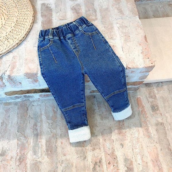 children's fleece jeans pants winter kids fashion boys girls skinny pencil warm thick denim trousers, Blue
children's fleece jeans pants winter kids fashion boys girls skinny pencil warm thick denim trousers, Blue