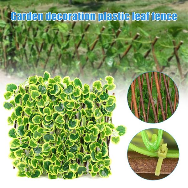 fencing, trellis & gates expandable faux leaf fence waterproof corrosion-resistance rail for garden courtyard decoration sasw666
fencing, trellis & gates expandable faux leaf fence waterproof corrosion-resistance rail for garden courtyard decoration sasw666