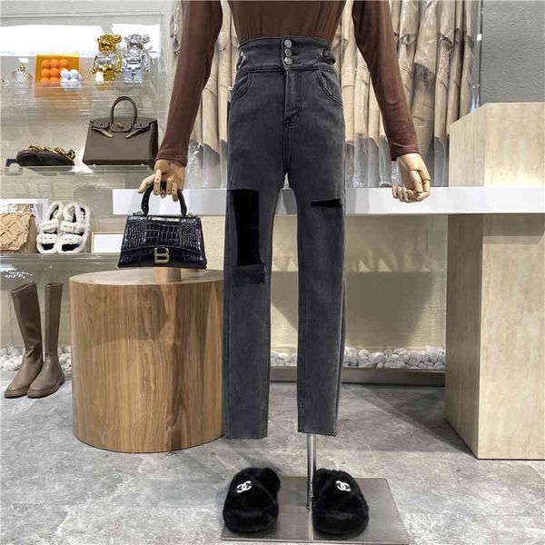 capri nicho design thin knee hole push-up skinny jeans 2021 side pierce nine cents pants, Black;white
capri nicho design thin knee hole push-up skinny jeans 2021 side pierce nine cents pants, Black;white
