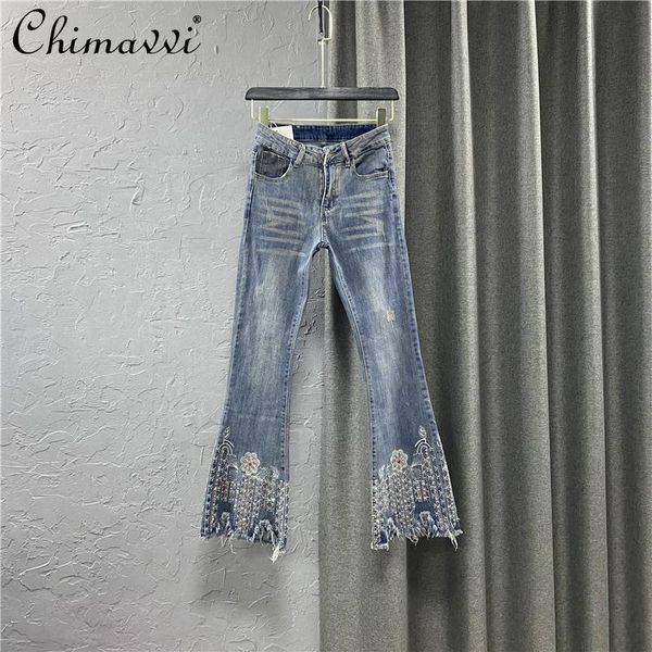 spring and summer vintage jeans women's elastic slim bottom pants female high waist bootcut blue skinny denim
spring and summer vintage jeans women's elastic slim bottom pants female high waist bootcut blue skinny denim