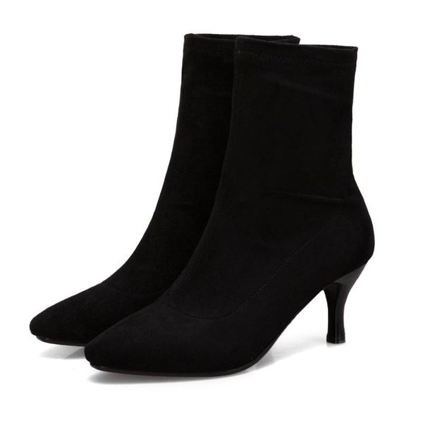 boots women ankle plus size 21.5-26.5 cm length fashion shoes thin heeled suede booties spring autumn, Black
boots women ankle plus size 21.5-26.5 cm length fashion shoes thin heeled suede booties spring autumn, Black