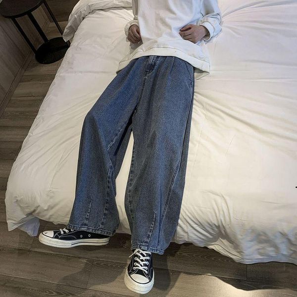 men's jeans harajuku solid straight men trousers 2021summer high street style casual loose all-match wide-leg pants trend, Blue
men's jeans harajuku solid straight men trousers 2021summer high street style casual loose all-match wide-leg pants trend, Blue