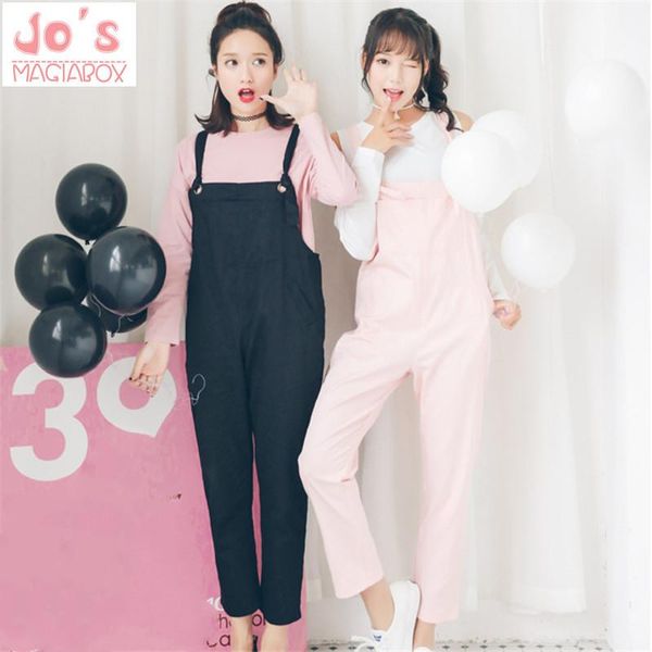 women's jumpsuits & rompers womens straight jumpsuit ankle-length 2021 korean ladies preppy style sleeveless overalls kawaii bib pants, Black;white
women's jumpsuits & rompers womens straight jumpsuit ankle-length 2021 korean ladies preppy style sleeveless overalls kawaii bib pants, Black;white