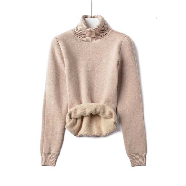women's knits & tees autumn knit fleece sweater women plus velvet warm thick pullover slim turtleneck long sleeve winter korean ju, White
women's knits & tees autumn knit fleece sweater women plus velvet warm thick pullover slim turtleneck long sleeve winter korean ju, White