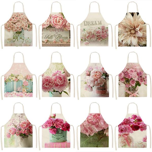 aprons nordic flower pattern kitchen sleeveless cotton linen bibs 53*65cm household women cleaning pinafore home cooking 46424
aprons nordic flower pattern kitchen sleeveless cotton linen bibs 53*65cm household women cleaning pinafore home cooking 46424