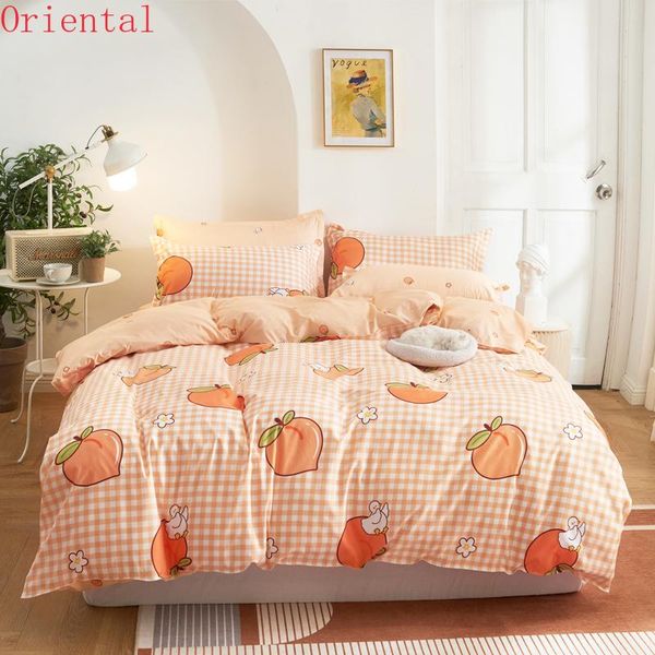 bedding sets modern style home textiles set peach pattern printing quilt cover flat sheet pillowcases bedclothes 3/4pcs
bedding sets modern style home textiles set peach pattern printing quilt cover flat sheet pillowcases bedclothes 3/4pcs