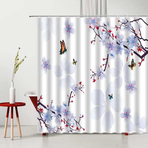 shower curtains chinese style flower butterfly curtain hand painted watercolor cherry blossom home background bathroom decor set
shower curtains chinese style flower butterfly curtain hand painted watercolor cherry blossom home background bathroom decor set