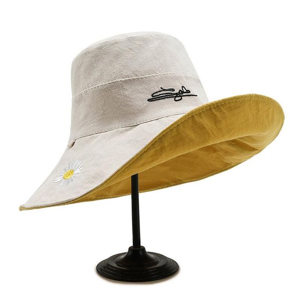 wide brim hats women bucket fishing embroidery daisies cap double-sided wear spring lady fisherman hat panama casual gifts, Blue;gray
wide brim hats women bucket fishing embroidery daisies cap double-sided wear spring lady fisherman hat panama casual gifts, Blue;gray