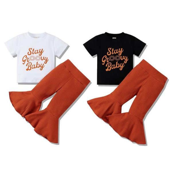 clothing sets summer baby cute set kids girls casual t shirts short sleeve flare pants trousers 2pcs outfits for 0-4y children, White
clothing sets summer baby cute set kids girls casual t shirts short sleeve flare pants trousers 2pcs outfits for 0-4y children, White