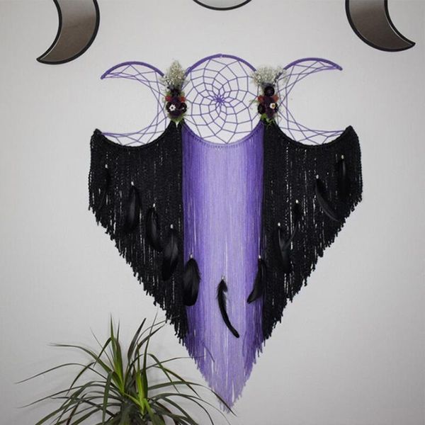 tapestries triple moon goddess handmade dream catcher macrame home hanging craft gift dreamcatcher ornament bedroom decoration
tapestries triple moon goddess handmade dream catcher macrame home hanging craft gift dreamcatcher ornament bedroom decoration