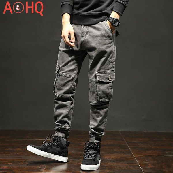 men's pants cargo military style with cuffs pockets streetwear cotton autumn winter denim casual men plus size 40 42, Black
men's pants cargo military style with cuffs pockets streetwear cotton autumn winter denim casual men plus size 40 42, Black