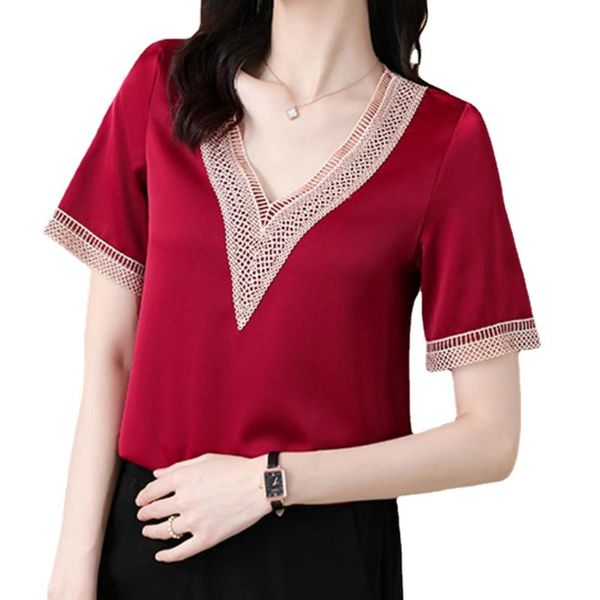 women's blouses & shirts beautiful summer 2021 shoort sleeve v neck elegant silk satin shirt korean fashion vintage white
women's blouses & shirts beautiful summer 2021 shoort sleeve v neck elegant silk satin shirt korean fashion vintage white