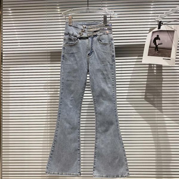 style square rhinestone waist heavy industry slim temperament bootcut jeans women 0305 women's, Blue
style square rhinestone waist heavy industry slim temperament bootcut jeans women 0305 women's, Blue