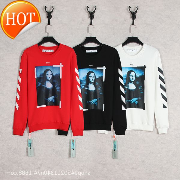off autumn 2021 / winter new mona @ lisa figure print casual round neck pullover for men and women, Black
off autumn 2021 / winter new mona @ lisa figure print casual round neck pullover for men and women, Black