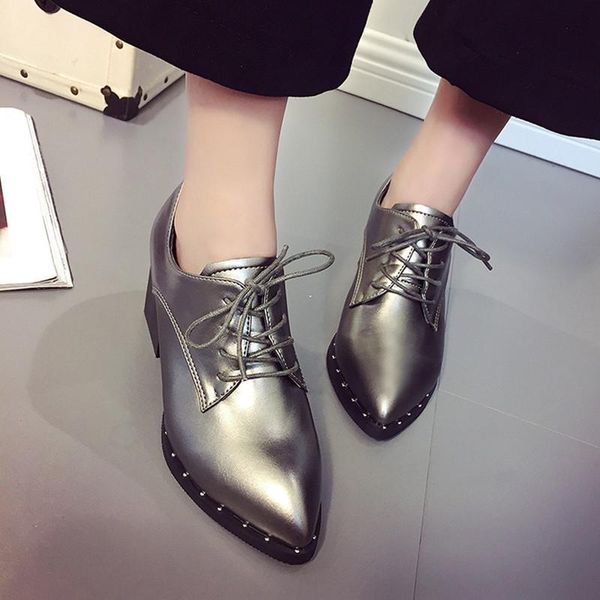 women pumps square heel 6.5 cm spring and autumn pointed toe fashion black gun color shoes casual retro handmade lace up dress
women pumps square heel 6.5 cm spring and autumn pointed toe fashion black gun color shoes casual retro handmade lace up dress