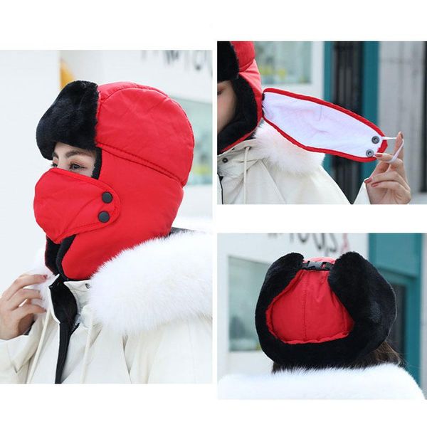 winter hiking caps windproof ski snowboard hat thermal thicken outdoor hunting fishing cap men women warm fleece pilot hats, Black;white
winter hiking caps windproof ski snowboard hat thermal thicken outdoor hunting fishing cap men women warm fleece pilot hats, Black;white