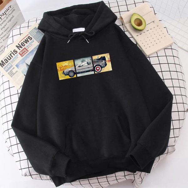 men's hoodies & sweatshirts thick fashion science fiction movie back to the future prints mens warm casual hoody large size hooded, Black 
men's hoodies & sweatshirts thick fashion science fiction movie back to the future prints mens warm casual hoody large size hooded, Black