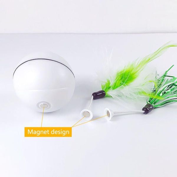 cat toys interactive training toys, led light chasers ball rechargeable entertainment toy with detachable feather
cat toys interactive training toys, led light chasers ball rechargeable entertainment toy with detachable feather