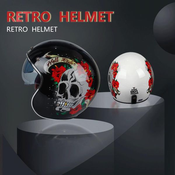 motorcycle helmets 2021 open face 3/4 vintage half helmet abs retro sun visor motorbike motocross with inner lens men women
motorcycle helmets 2021 open face 3/4 vintage half helmet abs retro sun visor motorbike motocross with inner lens men women