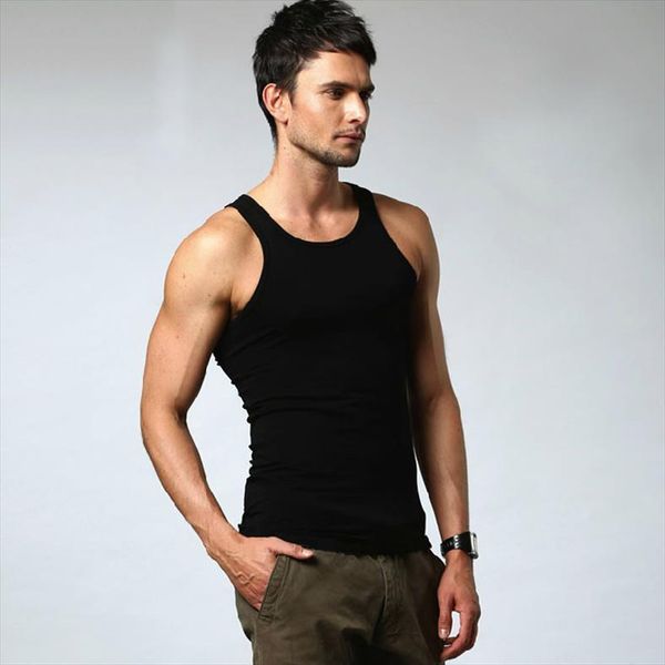 mens close fitting vest fitness elastic casual o neck breathable h type all cotton solid undershirts male tanks, White;black
mens close fitting vest fitness elastic casual o neck breathable h type all cotton solid undershirts male tanks, White;black