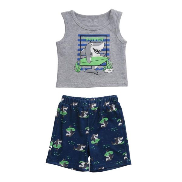 clothing sets 0-5y summer infant baby boys clothes cartoon print sleeveless grey vest shorts trousers 2pcs, White
clothing sets 0-5y summer infant baby boys clothes cartoon print sleeveless grey vest shorts trousers 2pcs, White