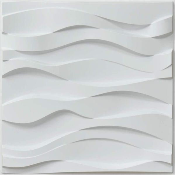 wallpaper decorative 3d paneling plastic pvc modern wavy wall design, white, 19.7inch x*19.7 inch
wallpaper decorative 3d paneling plastic pvc modern wavy wall design, white, 19.7inch x*19.7 inch