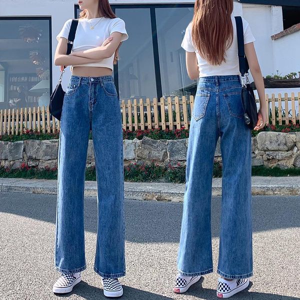 women's jeans wide leg pant women autumn winter high waist slouchy black straight denim trouser fall 2021 casual street clothes, Blue
women's jeans wide leg pant women autumn winter high waist slouchy black straight denim trouser fall 2021 casual street clothes, Blue