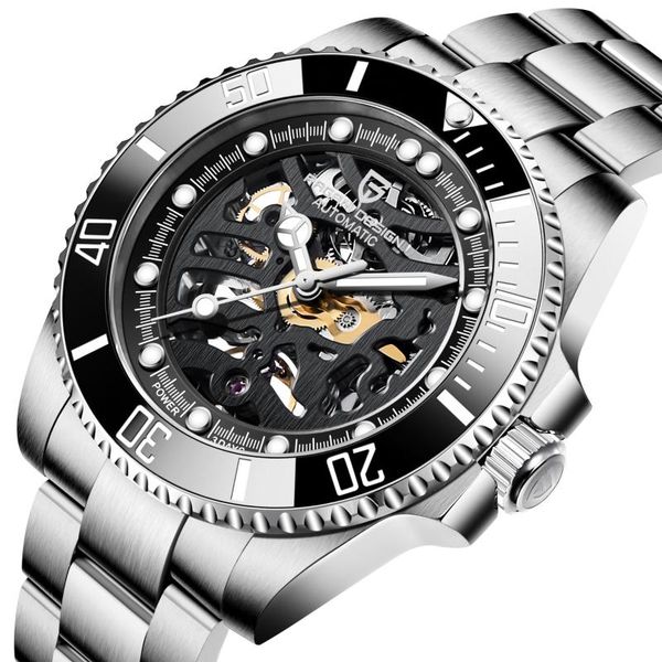 wristwatches pagani design sapphire glass men watch stainless steel waterproof mechanical luxury automatic relogio masculino, Slivery;brown
wristwatches pagani design sapphire glass men watch stainless steel waterproof mechanical luxury automatic relogio masculino, Slivery;brown