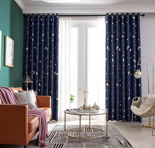 curtain & drapes for living dining room bedroom luxury atmosphere children's star and moon shading decoration home beautiful included 
curtain & drapes for living dining room bedroom luxury atmosphere children's star and moon shading decoration home beautiful included