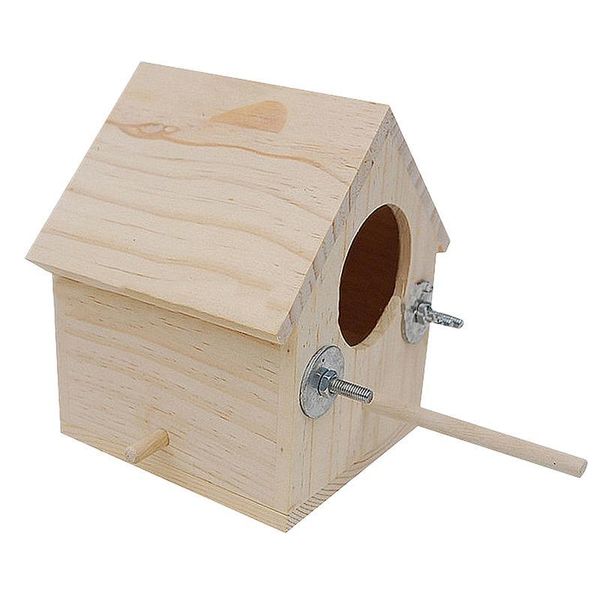 1pcs wooden bird house nest parrot living creative garden breeding home gardening decoration cages
1pcs wooden bird house nest parrot living creative garden breeding home gardening decoration cages