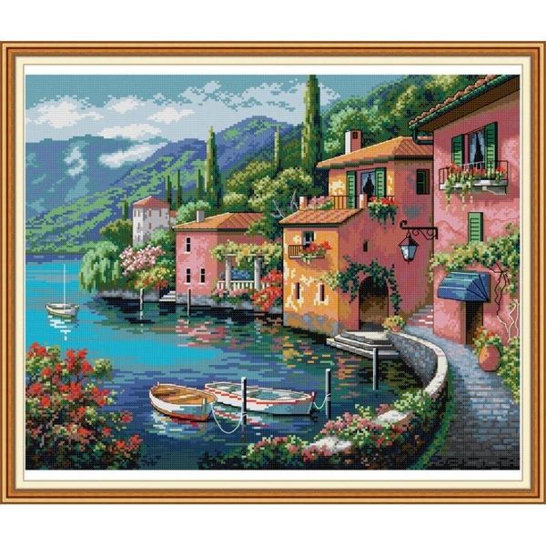joy sunday cross stitch kit colorful house by the water patterns 14ct 11ct print cross stitch handmade embroidery needlework set
joy sunday cross stitch kit colorful house by the water patterns 14ct 11ct print cross stitch handmade embroidery needlework set