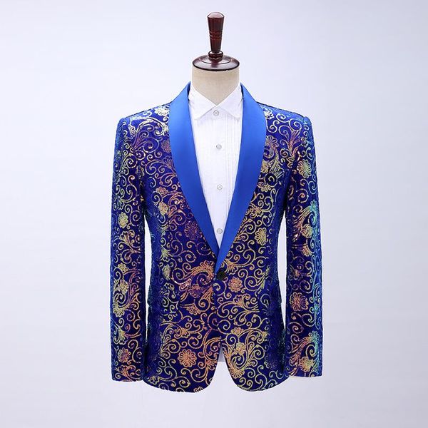 men's suits & blazers turndown collar slim fit single row one button retro sequin color matching blazer for host singer dress stage per, White;black
men's suits & blazers turndown collar slim fit single row one button retro sequin color matching blazer for host singer dress stage per, White;black