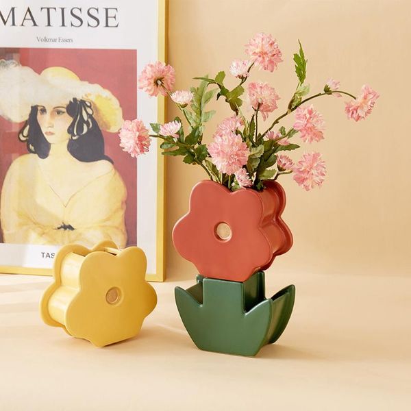 vases ins style creative flower shape ceramic vase nordic home decoration living room bedroom decorative gift
vases ins style creative flower shape ceramic vase nordic home decoration living room bedroom decorative gift